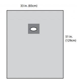 Cardinal Health Ophthalmic Oval Aperture Drapes - DRAPE, APERTURE, 33X51", STR - D1030