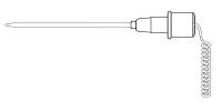 BD Rectal Probe for Turbo Temp - Rectal Temperature Probe, Red, 80" Cord, Nonsterile, Reusable Turbo - 2888B