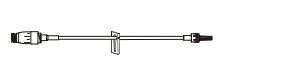 BD Maxplus Minibore Extension Sets - Minibore Extension Set, with MaxPlus Clear Needleless Connector, Removable Slide Clamp, Male Luer Lock, 14" L - MP9262-C