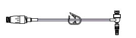 BD T-Connector Extension Sets - Extension Set with T-Connector, Press Rated, 7.5" - MPXT5301-C