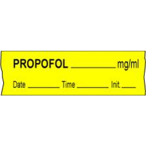 Brady Worldwide Removable Labetalol Anesthesia Tape - "Propofol mg / mL" DTI Tape, White and Violet - 59726304