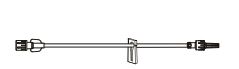 BD IV Extension Sets - 6" Minibore IV Extension Set with 0.3 mL Priming Volume, Removable Slide Clamp and Spin Male Luer Lock - ME1032