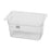 Royal Industries Clear Polycarbonate Pans and Handle Lids - PAN, FOURTH, CLEAR, NSF, POLYCARBONATE, 6" - ROY PCP 1406