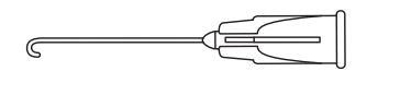 Beaver Visitec Ophthalmic Cannulas - 27G x 7/8" Hydrodissection Micro J-Shape Cannula, .25 mm Open End Port - 585018