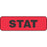 Brady Worldwide Red Stat Labels - Advisory STAT Label, Fluorescent Red, 1-1/4" x 3/8" - 59702043