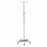 Cardinal Health IV Poles - Two Hook 5-Leg IV Pole, Height Adjustable Range 52.5" to 93.75" - C11350