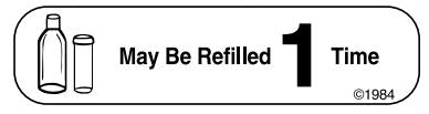 Communication Label (Paper, Permanent) May Be Refilled 1 1 9/16" X 3/8" White - 500 Per Roll, 2 Rolls Per Box