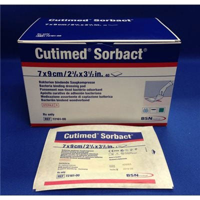 BSN Medical Cutimed Sorbact Dressing Pads - DRESSING, PAD, CUTIMED SORBACT, 2.8"X3.5" - 7216110