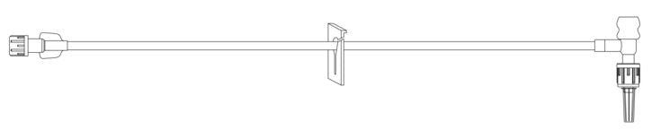 BD Specialty Extension Sets (T-Connector) - Mini Bore IV Extension Set with Removable Slide Clamp, Standard Injection T-Connector, Spin Male Luer Lock, 5", 0.3 mL Priming Volume, Non-DEHP - ME1232