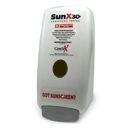 Coretex Products Sun X 30+ Sunscreen Dispenser and Refill - Sun X SPF 30+ Broad Spectrum Sunscreen Wall Dispenser Only - 71558