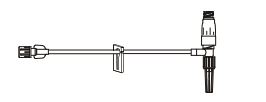 BD Minibore T-Connector Extension Sets - 6" Minibore IV Extension Set with 1.28 mL Priming Volume, T Connector, Removable Slide Clamp and Male Luer Slip - MP9208-C