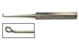 BR Surgical Buck Ear Curette, Straight, Blunt - Buck Ear Curette, Angled, Blunt, Size 1 - WG44-12001