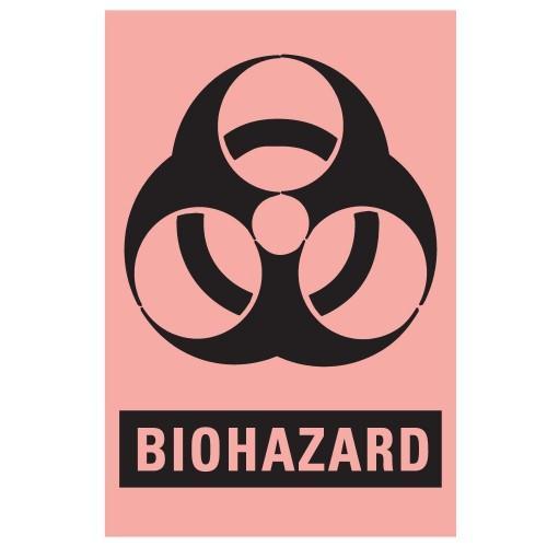 Brady Worldwide Biohazard Labels - Hazardous Materials Label, Fluorescent Green, 3" x 2" - LFFGP05