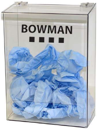 Bowman Manufacturing Tall Bin Bulk Dispensers - Bulk Dispenser, Tall, Single, PETG Plastic, Clear - BP-011