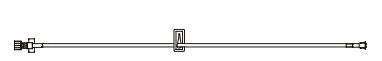 BD IV Extension Sets - 40" Small-Bore IV Extension Set with 1 mL Priming Volume and Luer Slip Adapter - 10011881