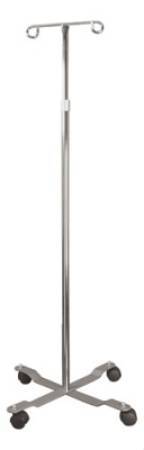 Graham-Field Select Care 2-Hook I. V. Stand - IV Pole with 4 Legs and 2 Hooks - GF7012-1