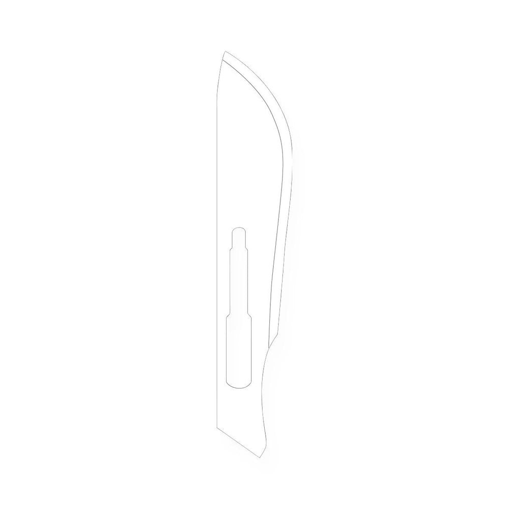 Aspen Surgical Products Carbon Steel Blades with Rib-Back Design - BLADE, BARD-PARKER CARBON RIB-BACK - 371122