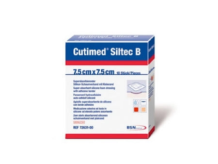 BSN Medical Cutimed Siltec Silicone Foam Dressings - Cutimed Siltec B Sterile Foam Dressing, 6" x 6" - 7328402