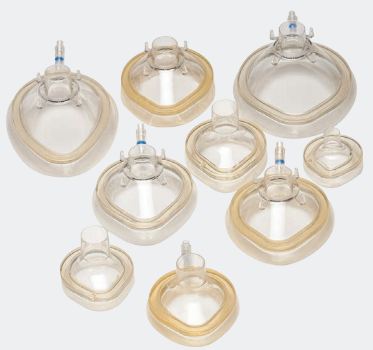 Anesthesia Face Mask, Rigid Dome, No Valve, Neonatal / Size 1