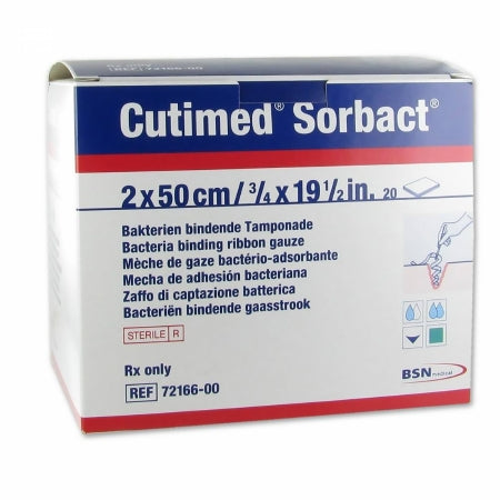 BSN Medical Cutimed Sorbact Dressing Pads - RIBBON, CUTIMED SORBACT, STRIP, 0.8"X19.7" - 7216606