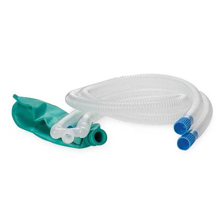 Vyaire Expandable Breathing Circuits - Adult 2 Limb Circle Circuit with 90" Expandable Hose, 3 L Bag, Parallel Gas Wye, Gas Elbow, Inspiratory / Expiratory B / V Filter and 10' M / M CO2 Line - A5Z52XX4