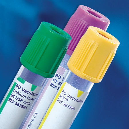 BD Vacutainer PST Tubes - Vacutainer PST Lithium Heparin Plastic 100Mm Tube, 13 mm x 100 mm, 3.5 mL Volume, Green - 367961