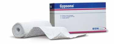 BSN Medical Gypsona S Plaster Elastic Bandage - Gypsona S Extra-Fast Setting Plaster Splint, White, 5" x 4-Yards - 30-7325