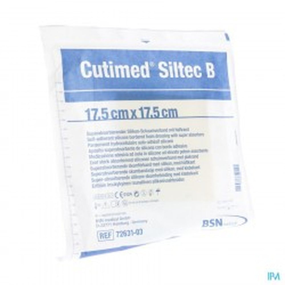 BSN Medical Cutimed Siltec Silicone Foam Dressings - Cutimed Siltec Sterile Foam Sacrum Dressing, 7" x 7" - 7328700