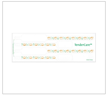 PDC Healthcare 4 Part Insert Adult ID Braclets - 4-Part Thermal ID Band, Mother / Father / Baby, 1" Core, Monkey - 7744-80-PDO