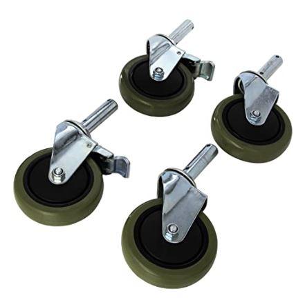 Graham Field Lumex Replacement Casters - Replacement Casters, 2 Wheels with Brakes, 2 Wheels without Brakes - 7910A-CST