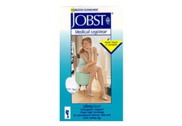 BSN Medical Compression Stockings - Closed Toe Compression Stocking, Thigh High, JOBST, 20-30 mmHg, Natural, Size L - 122314