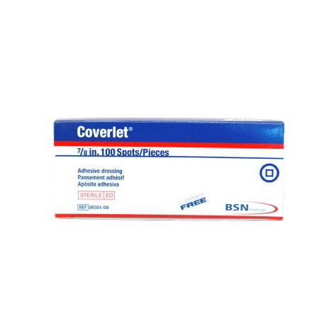 BSN Medical Coverlet Fabric Adhesive Bandages - COVERLET FABRIC, 7/8" ROUND SPOT - 00301