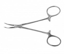 BR Surgical Halsted Hemostatic Forceps - Halsted Mosquito Forceps, Curved, 5" - WG12-22112