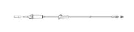 BD Secondary IV Administration Sets - Vented / Nonvented Secondary IV Administration Set with Spin Male Luer Lock and Hanger, 20-Drop, 43", 14 mL Priming Volume - 9987-0000