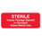 Central Sterile Labels Sterile Unless Opened Labels - Red - 2.25"W x 0.875"H