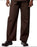 Unisex Fashion Poplin Fashion Scrub Pants Chocolate