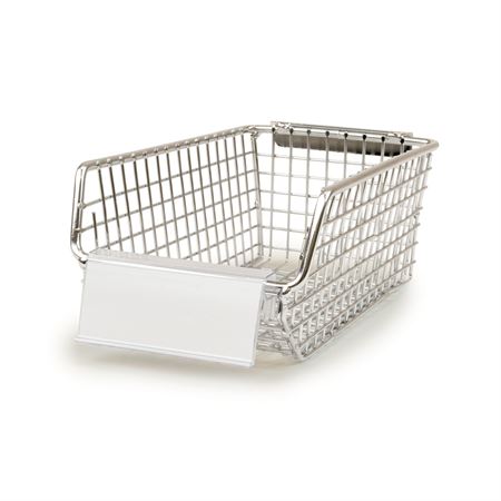 Clear Clip Label Holder for Wire Baskets For Label Size 16.5"W x 1.25"H