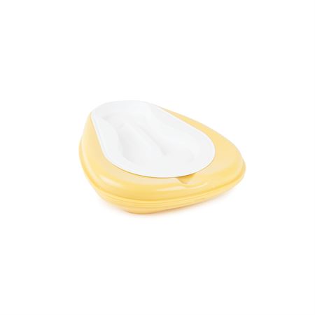 Conventional Bedpan With Cover - 3qt - 350lb Cap - Gold