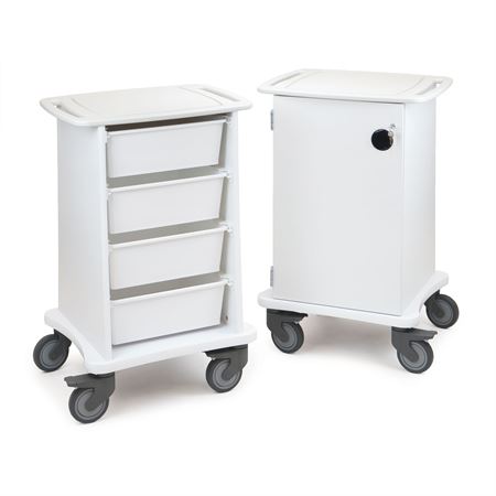 Courier Specimen Transport Cart With Locking Door - 25"W x 22.25"D x 37"H