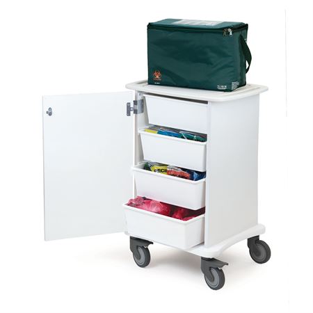 Courier Specimen Transport Cart 25"W x 22.25"D x 37"H