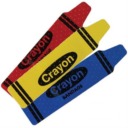 Strip Bandages 100/bx Crayon Strips