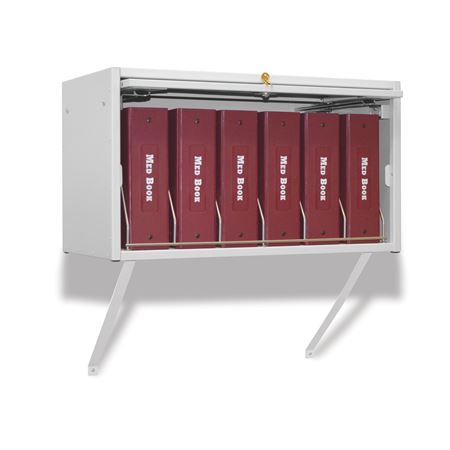 Cubbie File Storage 8 Capacity Wire Organizer with Handles - Chrome - Fits up to 2.75" Binders