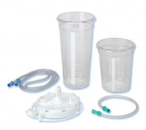 Allied Healthcare Products Disposable Collection Canisters - Disposable Collection Canister with Tube, 1500 mL - 20-08-0007