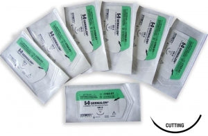 Medtronic Dermalon Sutures - Dermalon Suture, Blue, Size 6/0, 18", CE-2/C-1 Needles - 88861741-11