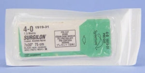 Medtronic Surgilon Nylon Pre-Cut Suture - Surgilon Suture, Black, 7 x 30", Pre-Cut, 4/0 - 88861919-31