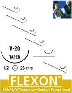 Medtronic Flexon Sutures - Flexon Suture, White and Orange, Size 2/0, 24", SC-6 Needle, V-20 Needle - 88862623-53