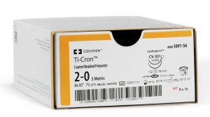 Medtronic Ti-Cron Polyester Non-Needled Sutures - Ticron Non-Needled Suture, Pre-Cut, 6 x 18", Blue, Size 1 - 88863001-72