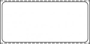 Centurion Admitting Labels - Blank White 3" x 1.44" Removable Adhesive Label - D1800