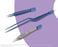 Q2 Medical Bipolar Jewelers Forceps - Single-Use Jewelers Bipolar Forceps, 4-1/2", Insulated, Straight - 20-1060