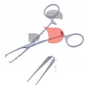 Symmetry Surgical Allis Classic Tissue Forceps - Allis Tissue Forceps, Delicate, 5" - 30-4466